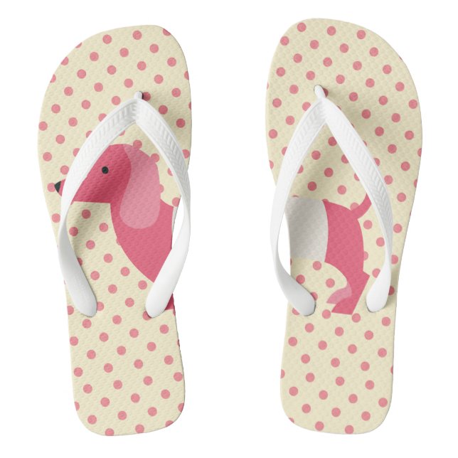 Dackel Flip Flops Dackel Dog Shoes (Fußbett)