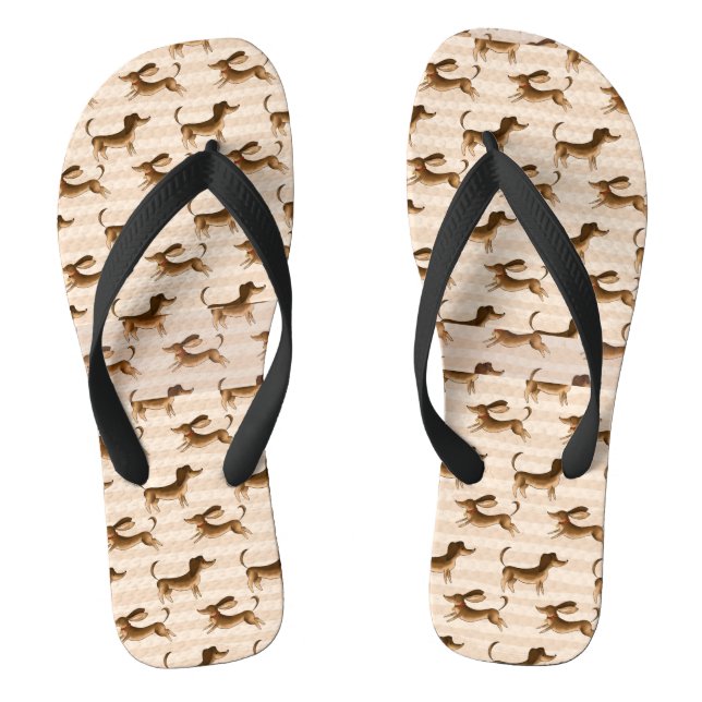 Dackel-Flip-Flops Flip Flops (Fußbett)