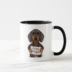 Dackel-Freie Hugs Tasse