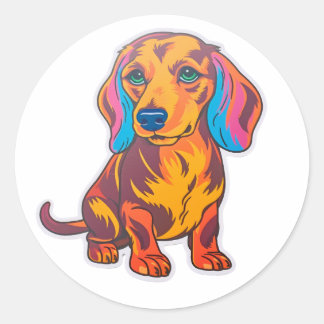 Dackel Freuden: Pawsome Pop Art Sticker Extrav