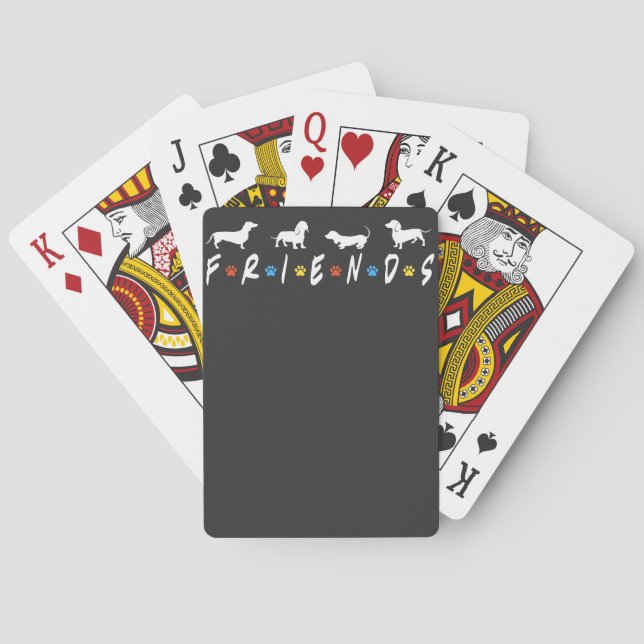 Dackel Friends Spielkarten (Rückseite)