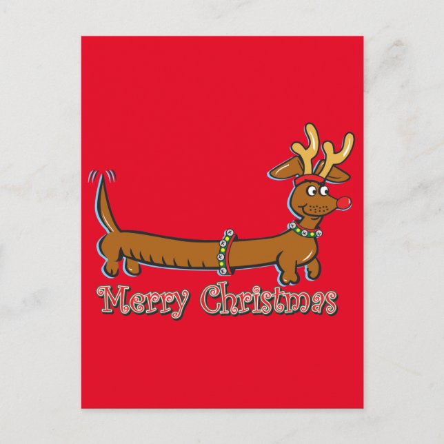 Dackel-frohe Weihnachten (Vorderseite)