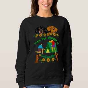 Dackel Funny Dackel Hund Niedliches Haustier Campi Sweatshirt