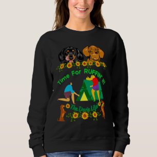 Dackel Funny Dackel Hund Niedliches Haustier Campi Sweatshirt
