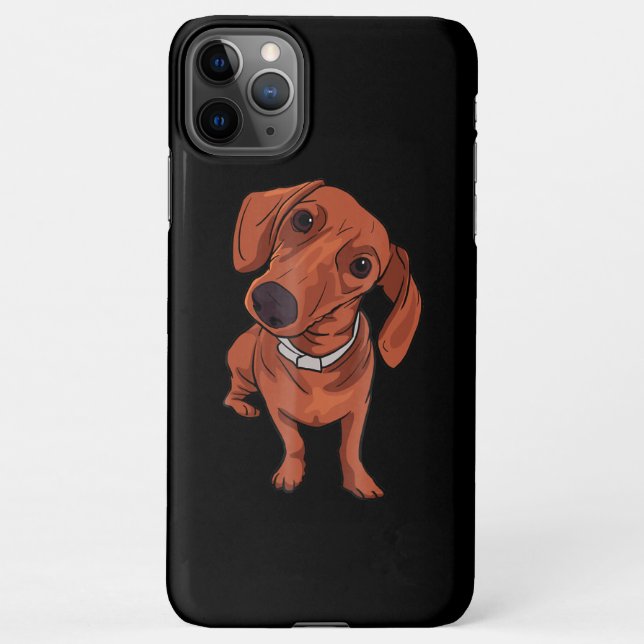 Dackel | Funny Gift Niedlich Hunde Liebhaber iPhone Hülle (Rückseite)