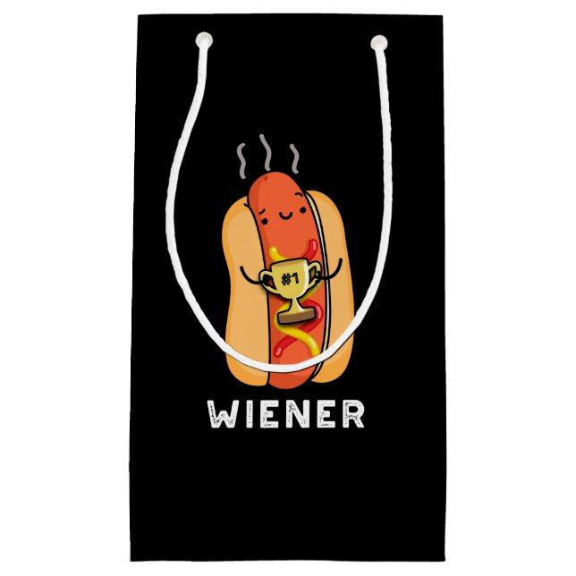 Dackel Funny Sausage Pub Dark BG Kleine Geschenktüte (Vorderseite)