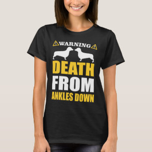 Dackel Funny Warning für Hunde Liebhaber T-Shirt