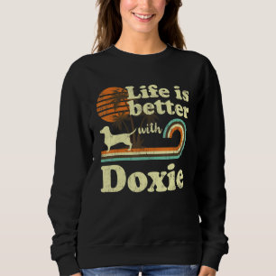 Dackel für bessere Dackel Würstchen Vintage Hunde Sweatshirt