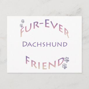 Dackel Furever Postkarte