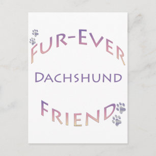 Dackel Furever Postkarte