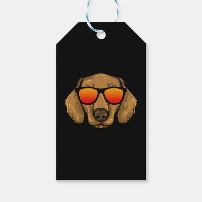 Dackel Geschenk Dixie Dackel Dackel Dackel Geschenkanhänger (Vorderseite)