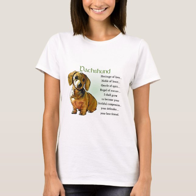 Dackel Geschenke T-Shirt (Vorderseite)
