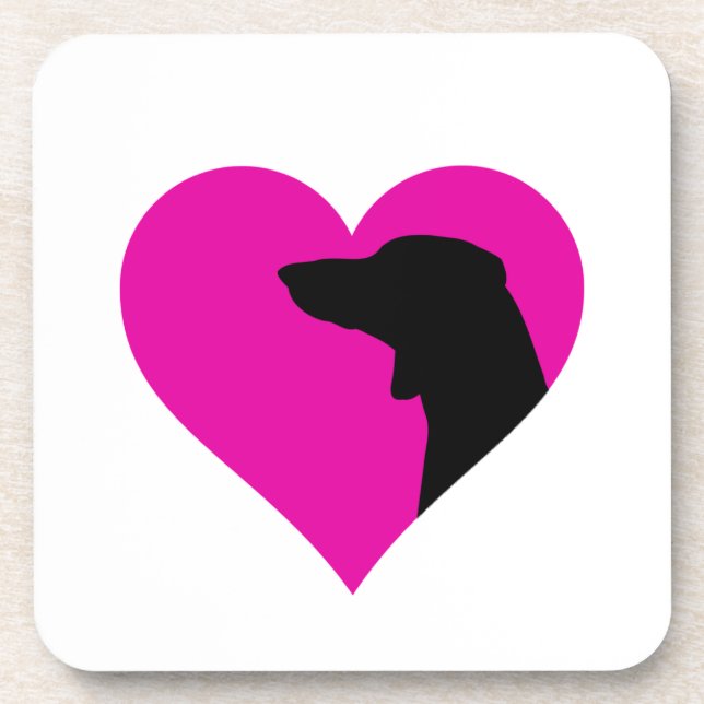 Dackel Getränkeuntersetzer (Vorderseite)