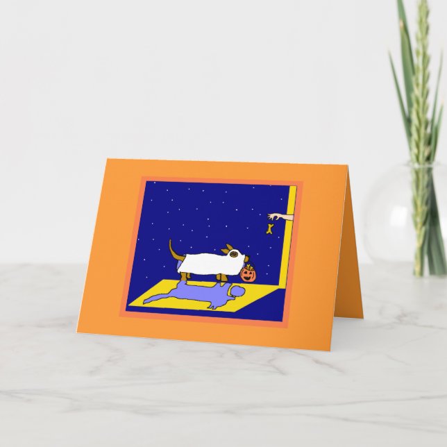 DACKEL GHOST CARD KARTE (Vorderseite)