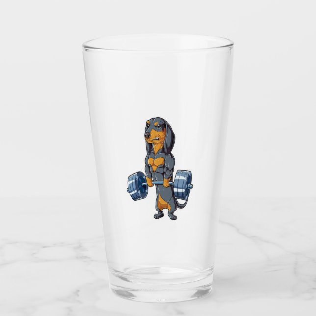 Dackel Glas (Vorderseite)