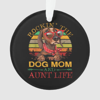 Dackel Glasses Rockin Hund Mama Geschenk für Tante Ornament