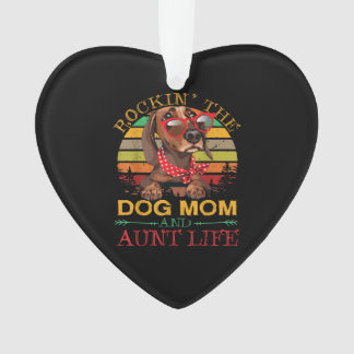 Dackel Glasses Rockin Hund Mama Geschenk für Tante Ornament