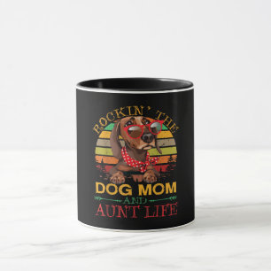 Dackel Glasses Rockin Hund Mama Geschenk für Tante Tasse