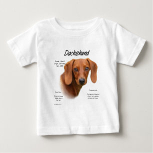 Dackel (glatt) Historiendesign Baby T-shirt