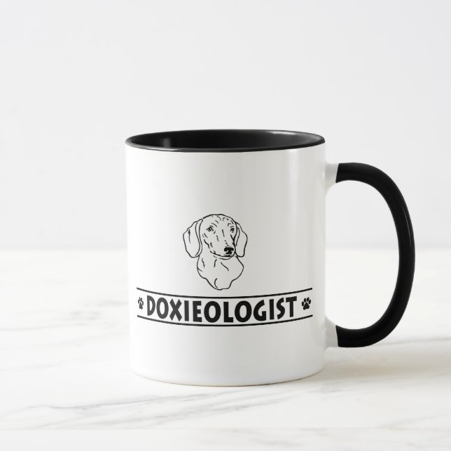 Dackel, glatt tasse (Rechts)