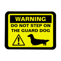 Dackel Guard Hunde Warnung (langhaarige Dackel)
