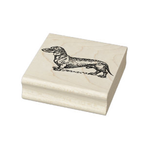 Dackel Gummistempel