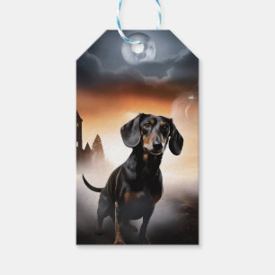 Dackel Halloween Beängstigend Geschenkanhänger