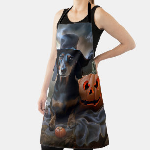 Dackel Halloween Beängstigend Schürze