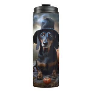 Dackel Halloween Beängstigend Thermosbecher