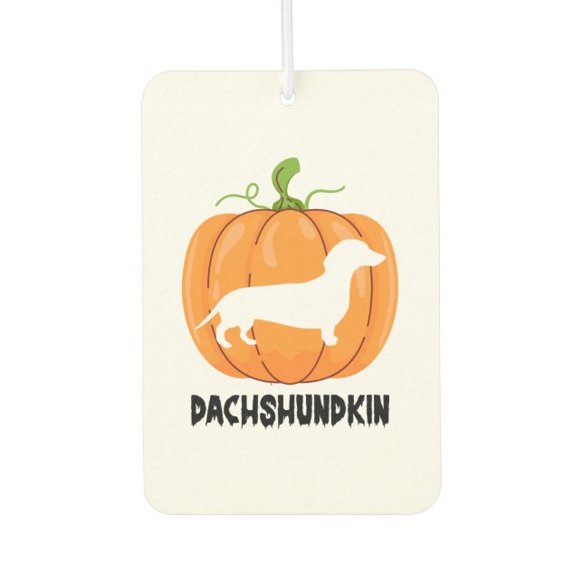Dackel Halloween Hund Autolufterfrischer (Vorderseite)