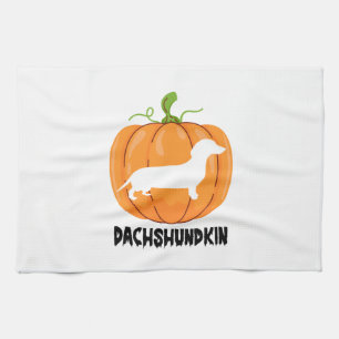 Dackel Halloween Hund Geschirrtuch