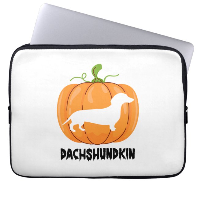 Dackel Halloween Hund Laptopschutzhülle (Vorderseite)