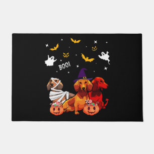 Dackel Halloween Hund Lover Fußmatte