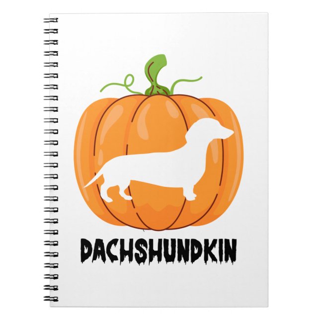Dackel Halloween Hund Notizblock (Vorderseite)