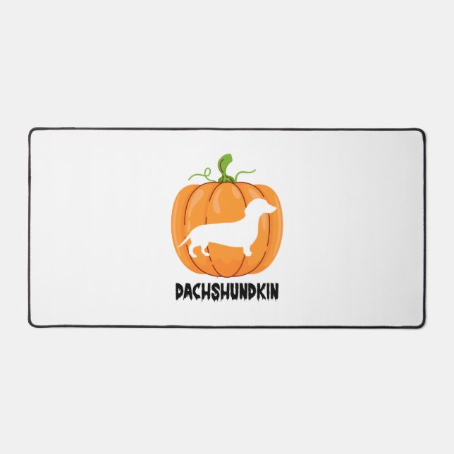Dackel Halloween Hund Schreibtischunterlage (Vorderseite)