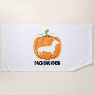 Dackel Halloween Hund Strandtuch