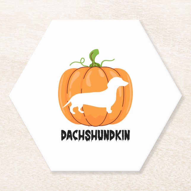 Dackel Halloween Hund Untersetzer (Vorderseite)