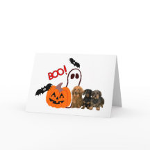Dackel-Halloween-Karte