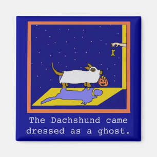 Dackel Halloween Magnet