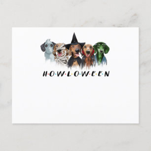 Dackel halloween T - Shirt halloween Postkarte