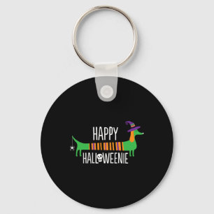 Dackel Happy Halloweenie Niedlicher Hund Halloween Schlüsselanhänger