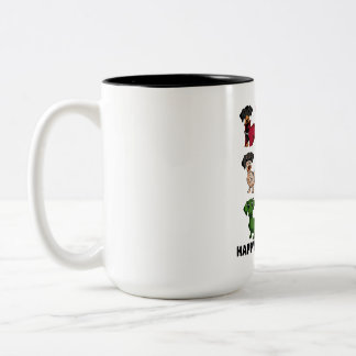 Dackel Happy Halloweiner Funny Dog Halloween Zweifarbige Tasse
