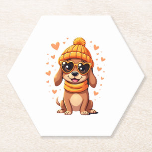 Dackel-Herz-Doxie-Mädchen Valentinstag Frauen Untersetzer