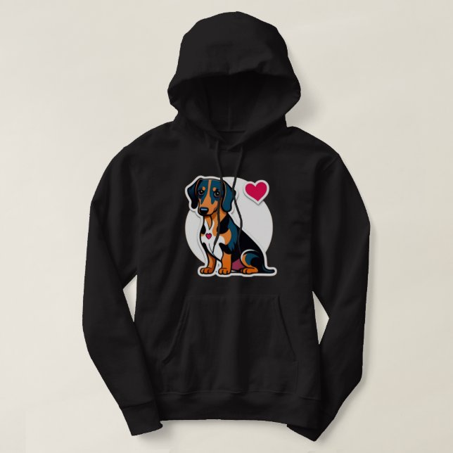 Dackel Hoodie (Design vorne)