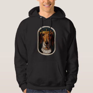 Dackel Hund Ancient Retro Dackel 1 Hoodie