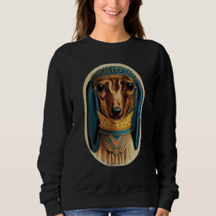 Dackel Hund Ancient Retro Dackel 8 Sweatshirt