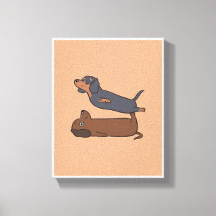 Dackel Hund Art Niedlicher Hund Leinwanddruck