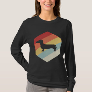 Dackel Hund Art Retro Vintage Funny Dackel T-Shirt