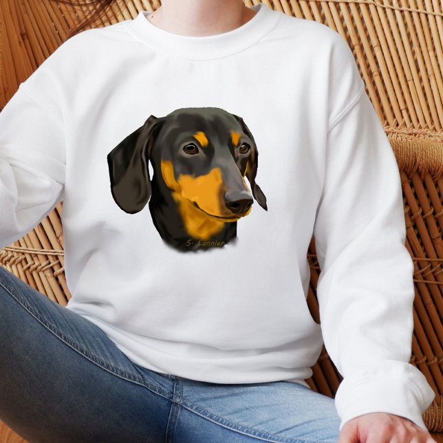 Dackel Hund aus Schwarz und Rost Sweatshirt (Von Creator hochgeladen)