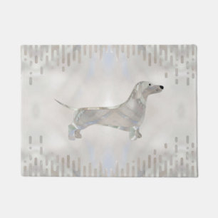 Dackel Hund - Dackel Perle Silhouette Fußmatte